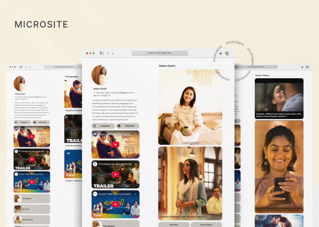 Maira Doshi Microsite